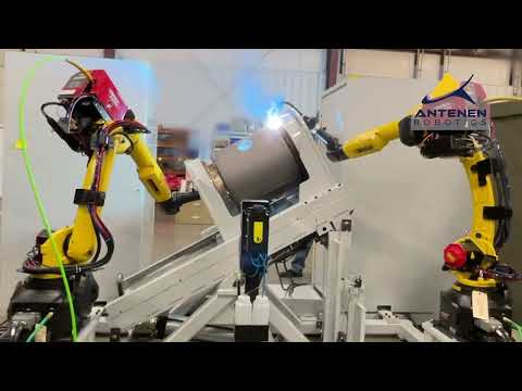 Fanuc Arcmate 100iD/8L Steel Tube Welding System with Servo Driven Positioner