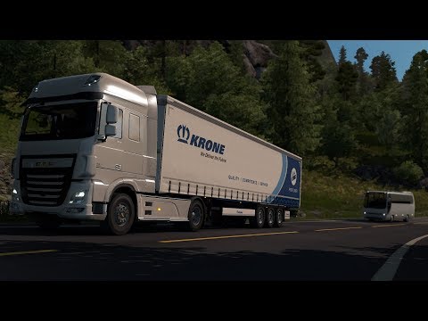 ETS 2 1.32 - DAF XF 106 510 + Krone Profi Liner - Trip: Bergen - Oslo