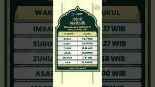 Jadwal Imsakiyah Semarang dan Sekitarnya, Kamis 23 Maret 2023