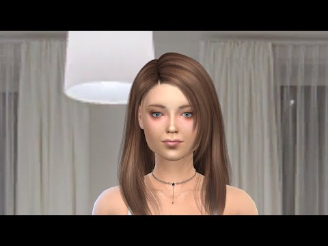 sims 4 alpha cc download brown hair female Eliza Kim by Bonita100 Cas Video Preview