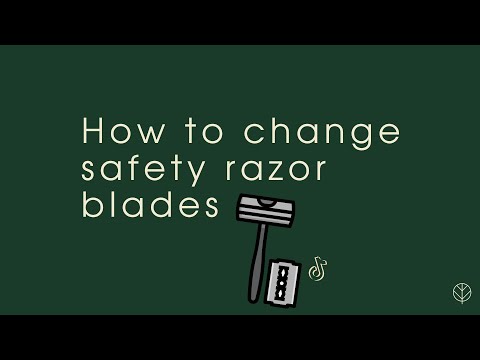 How to change safety razor blades - Sustainable living