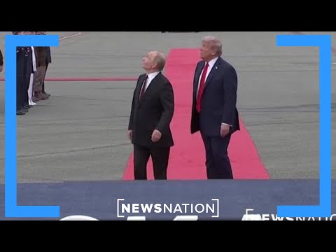 Trump greets Putin as B-2 stealth bombers fly over in Alaska