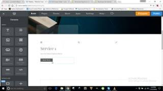 how to create services section with bootstrap in weebly website