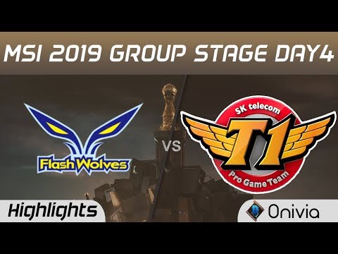 FW vs SKT Highlights MSI 2019 Flash Wolves vs SK Telecom T1 MSI Highlights by Onivia
