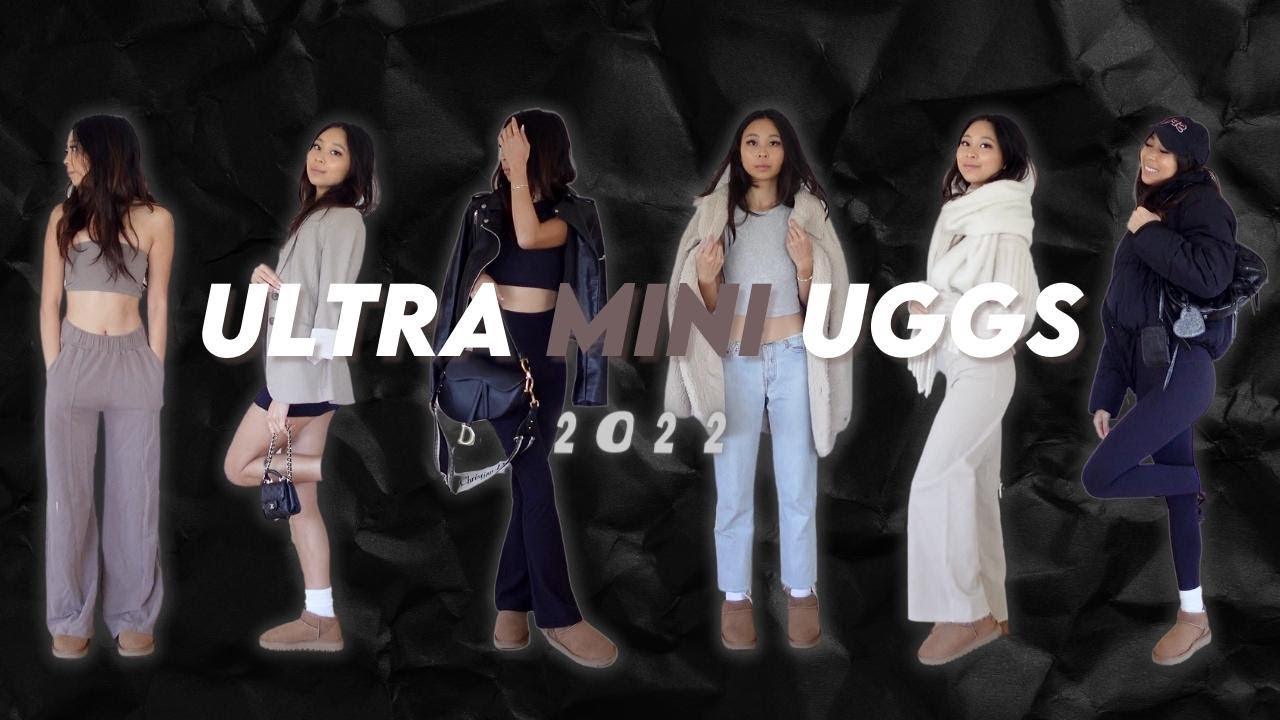 Watch video STYLING THE ULTRA MINI UGG BOOTS 2022 🧸🍂 | Fall Fashion Outfit Ideas Now STYLING THE ULTRA MINI UGG BOOTS 2022 🧸🍂 | Fall Fashion Outfit Ideas