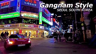 Saturday Night, Walking in Gangnam Streets - Street Fashion - Walking Tour SEOUL KOREA 2022