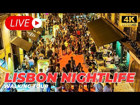 🔴 [LIVE] Welcome to our Friday Lisbon Nightlife Walking Tour Live Stream!