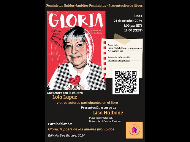 Vídeo relacionado con Gloria. La poeta de los amores prohibidos