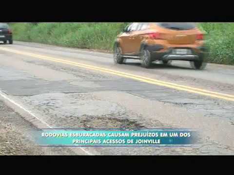 Rodovias esburacadas causam prejuízos em um dos principais acessos de Joinville