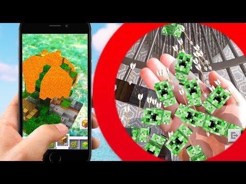 Youtubers play MINECRAFT EARTH for the first time