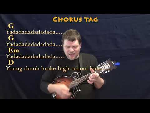 Young Dumb & Broke (Khalid) Mandolin Cover Lesson in G with Chords/Lyrics - G Em D