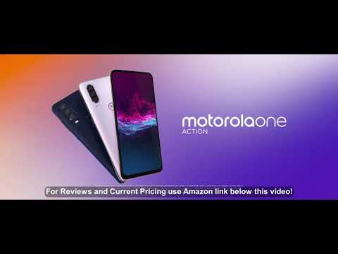 Motorola One Action - Unlocked Smartphone - Global Version - 128GB - Pearl White (US Warranty)