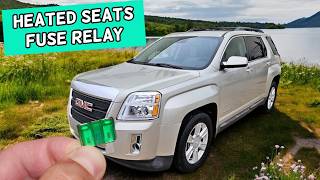 GMC TERRAIN Heated Seats Fuse Relay Location Replacement 2010 2011 2012 2013 2014 2015 2016 2017