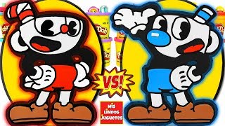 Huevos Sorpresa Gigantes de Cuphead VS Mugman del Videojuego de Plastilina Play Doh en Español