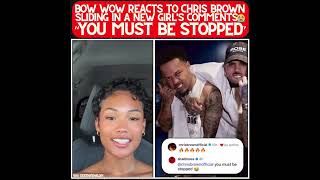 "CHRIS BROWN MUST BE STOPPED" BOW WOW REACTS TO CB LEAVING FIRE EMOJIS UNDER A NEW GIRL!