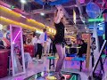 Dance Machine Girl With Black Pantyhose