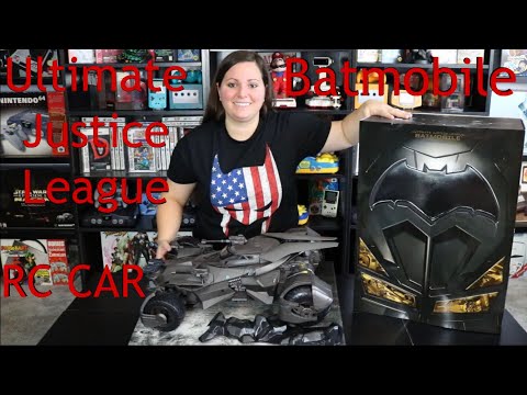 Ultimate Justice League Batmobile - 1/10th Scale Collectible (Unboxing and Let’s Play) Batman RC CAR