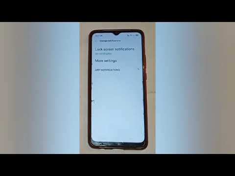 How to show on lock screen notification in realme c15,show on lock screen notification settings