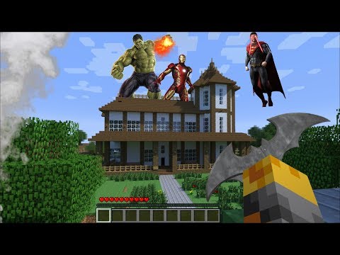 Giant Superhero Invades My House! Crazy Minecraft Mods