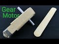 How To Make DC Gear Motor With Ice Cream Sticks Step By Step Part 1
