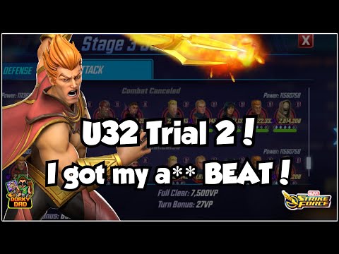 This Guy Beat The Beard Off Me... | U32 Trail 2! | Marvel Strike Force | MSF