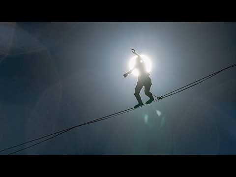 Video Thumbnail: High-wire artists walk cables across Jerusalem's Hinnom Valley