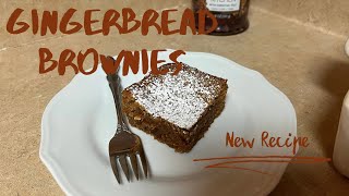 Gingerbread Brownies | Holiday Dessert | Bake With Me