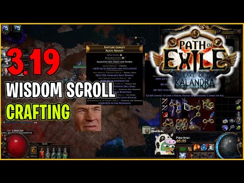 ⚡ POE 3.19 ⚡ Donk_Aeden - Wisdom Scroll Crafting