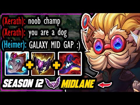Heimerdinger Galaxy Gapping Midlane In Master Tier! (NOOB CHAMP OR OVERPOWERED?)