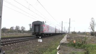 preview picture of video '[RZD] CHS2T-1018 / ЧС2Т-1018 с поездом С.-Петебург - Новоросийск'