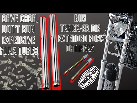 Extending the forks on my Sportster 72 - Tracker die fork dampers