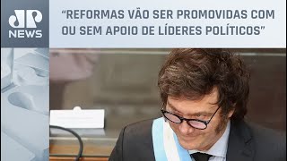 Milei pede novo ‘pacto fundador’ em discurso na abertura do Congresso argentino
