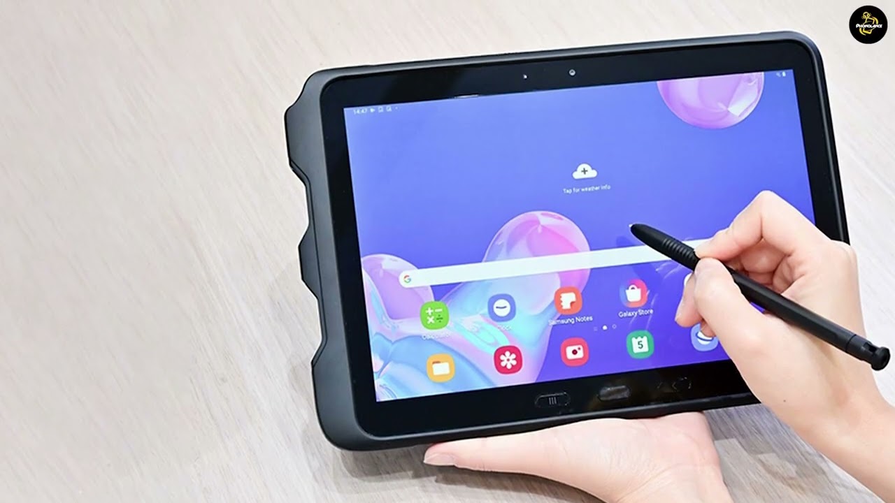 Miniatura da avaliação em vídeo de Teclado Magnético Samsung Tab Active4 Pro