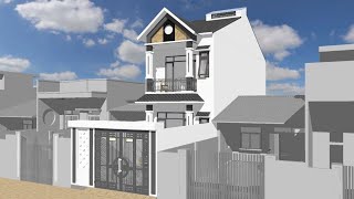 Nhà phố mái thái 5x15.5m 1 trệt 1 lầu ll od15