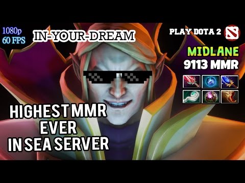 Highest MMR Ever in SEA Server 9K | InYourDream Invoker | DotA 2 Pro Ranked Gameplay