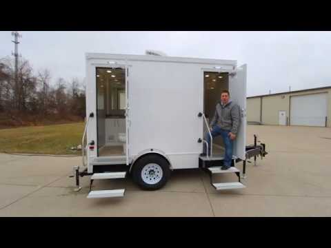 Tutorial: 2 Station Portable Restroom Trailer Affordable Advantage Series