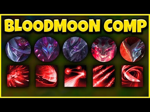 BLOODMOON TEAM COMP 2020 (ALL NEW SKINS) FT. NEW YOUTUBE SQUAD - League of Legends
