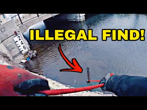 You Won't Believe What I Found Magnet Fishing In A Dirty River!!! (ILLEGAL FIND)