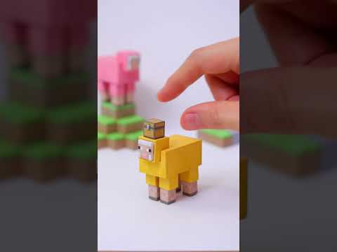 KamiCH - Papercraft Minecraft Mini Chest #shorts