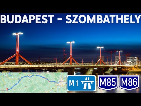Driving Time-Lapse in Hungary - Budapest - Szombathely