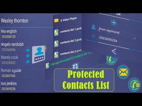Protected contacts list