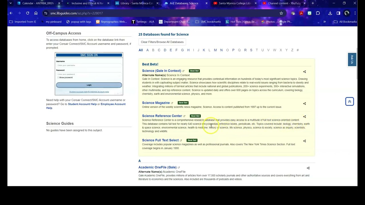 Science Reference Center 2024