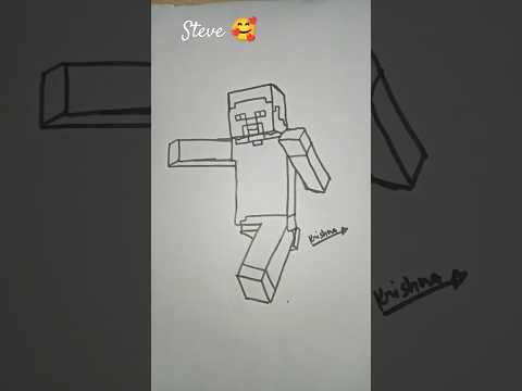 🔥 Learn to draw Minecraft Steve EASY! 🚀