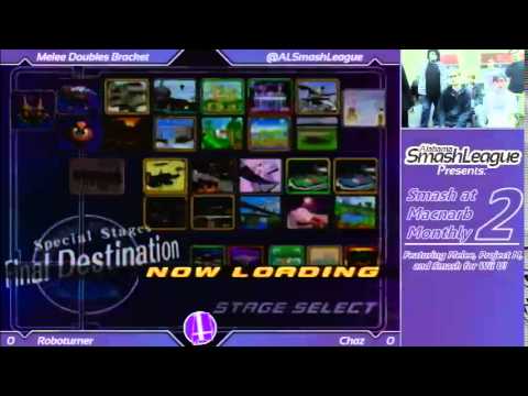Smash at Macnarb 2 - Roboturner (Fox) vs. Chaz (Falco, Marth) - Melee