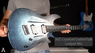 Video thumbnail for Aristides 060S Blue to Silver Crystalised Gradient Fade | Lundgren M6s by Aristides Guitars