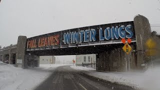 Syracuse streets covered with lake effect snow