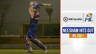 Jimmy Neesham goes guns-blazing at practice | जिमी नीशम की बल्लेबाजी | IPL 2021