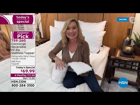 HSN | Concierge Collection Bedding 01.07.2022 - 07 AM