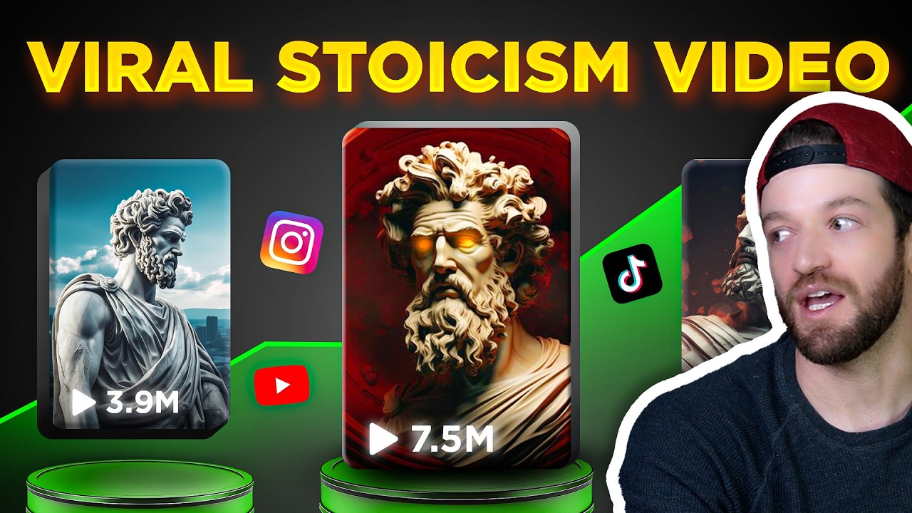 Create & Monetize VIRAL Stoicism Videos with YouTube automation & TikTok Creator Rewards program