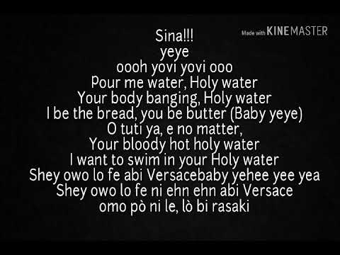 Lyrics video: Yovi ft. Wizkid - Holy Water